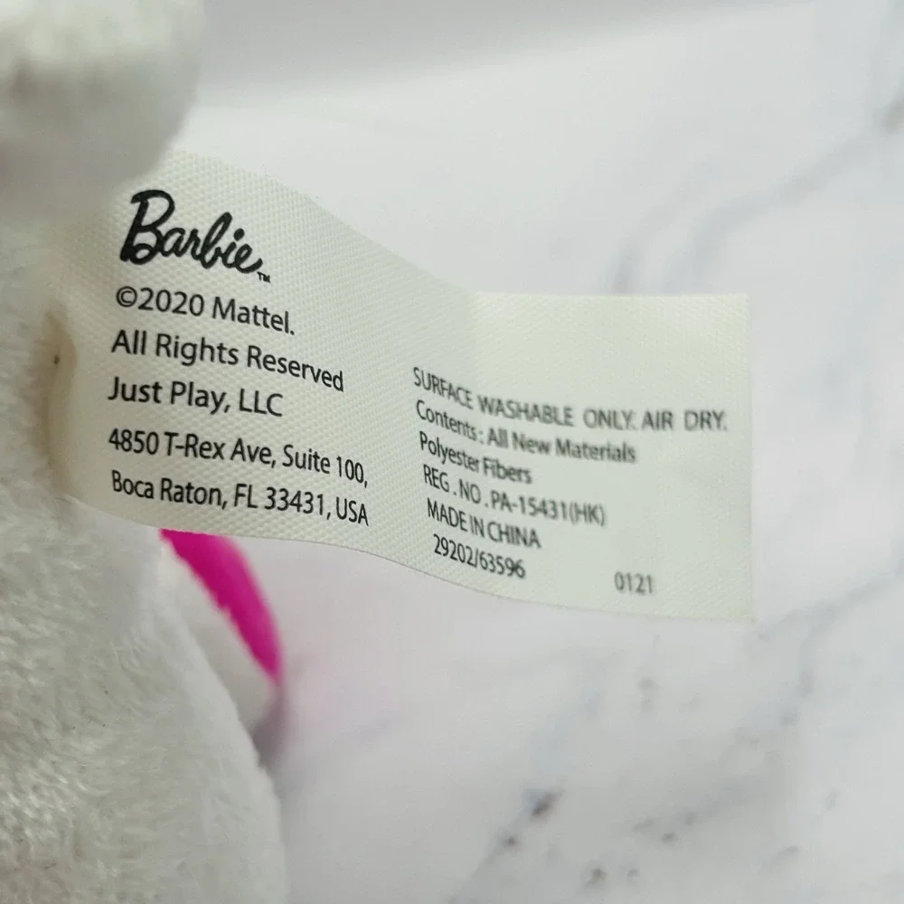 Barbie Mattel White Puppy Plush‎ Stuffed Animal 8